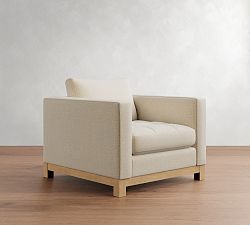 Jake Tufted Seadrift Wood Base Chair