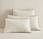 Cross Stitch Velvet Quilted Sham
