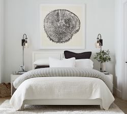 Pick-Stitch Handcrafted Cotton/Linen Quilted Sham