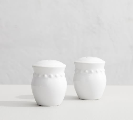 Emma Beaded Stoneware Salt & Pepper Shakers