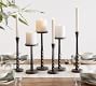 Easton Forged-Iron Pillar Candleholder