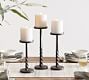 Easton Forged-Iron Pillar Candleholder