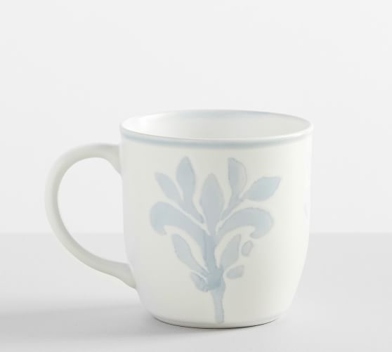 Chambray Tile Stoneware Mugs