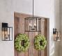 Manor Outdoor Round Glass &amp; Iron Pendant (18&quot;)