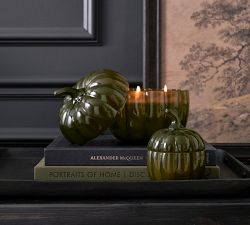 Figural Pumpkin Candle
