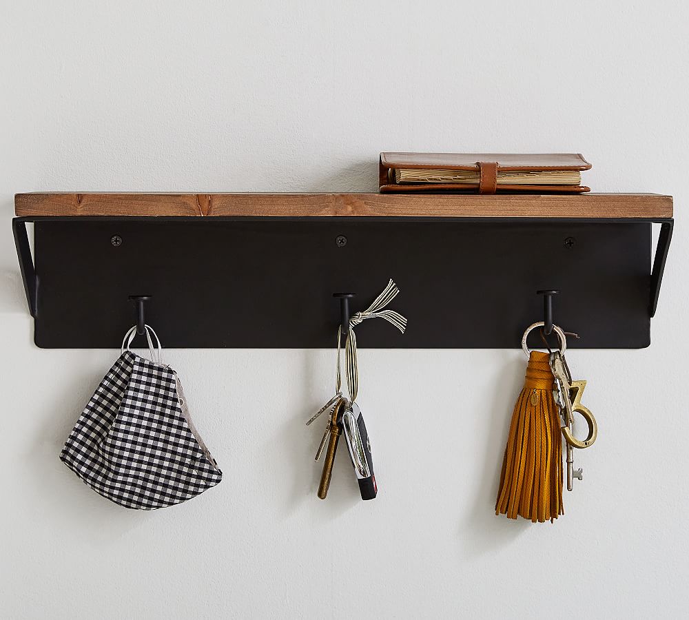 Trenton Shelf with Hooks (18&quot;)