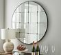 Markle Antique Glass 40.5&quot; Round Wall Mirror