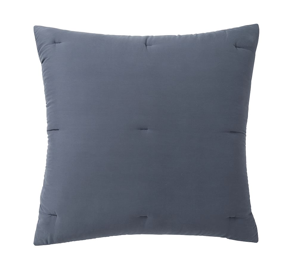 Steel Blue Dream Brushed Cotton Comforter Euro Set
