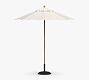 6' Round Outdoor Patio Umbrella &ndash; Eucalyptus Tilt Frame&#8203;