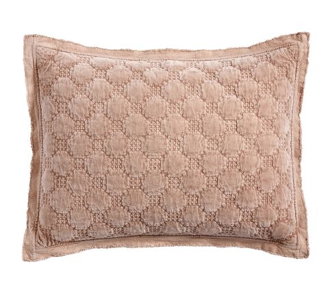 Velvet Lattice Quilted Sham