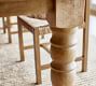 Heritage Farmhouse Turned Leg Extending Dining Table