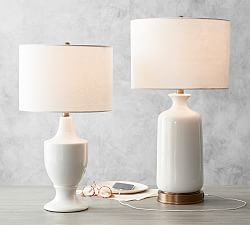 Emilie Ceramic Table Lamp (24&quot;-26&quot;)