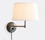 Chelsea Metal Swing-Arm Plug-In Sconce (9'')