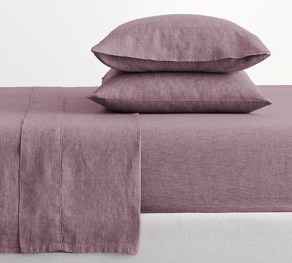 Belgian Flax Linen Hemstitch Sheet Set