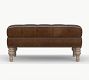 Martin Small Leather Ottoman