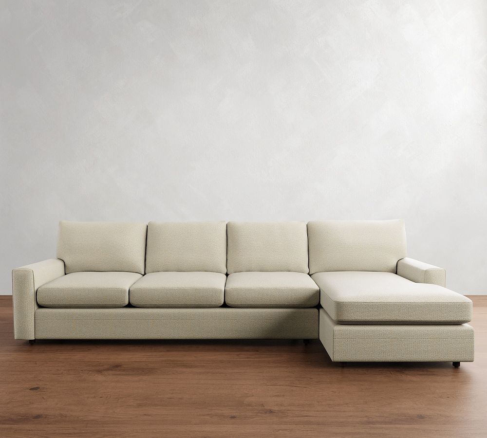 Pearce Modern Square Arm Chaise Sectional (102&quot;&ndash;132&quot;)