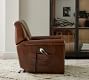 Irving Roll Arm Leather Power Lift Recliner