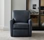 Irving Square Arm Leather Power Lift Recliner