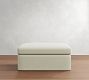 Serene Slipcovered Ottoman