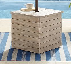 Indio Eucalyptus Umbrella Stand Side Table (21&quot;)
