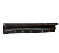 Duncan Bronze 6-Hook 30&quot; Shelf