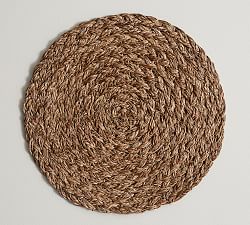 Braided Abaca Charger Plates - Set of 4