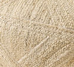 Braided Jute Pouf