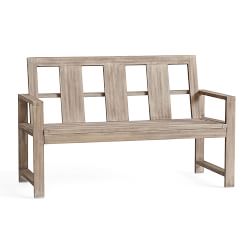 Indio Eucalyptus Outdoor Porch Bench (53&quot;)