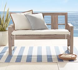 Indio Eucalyptus Outdoor Porch Bench (53&quot;)