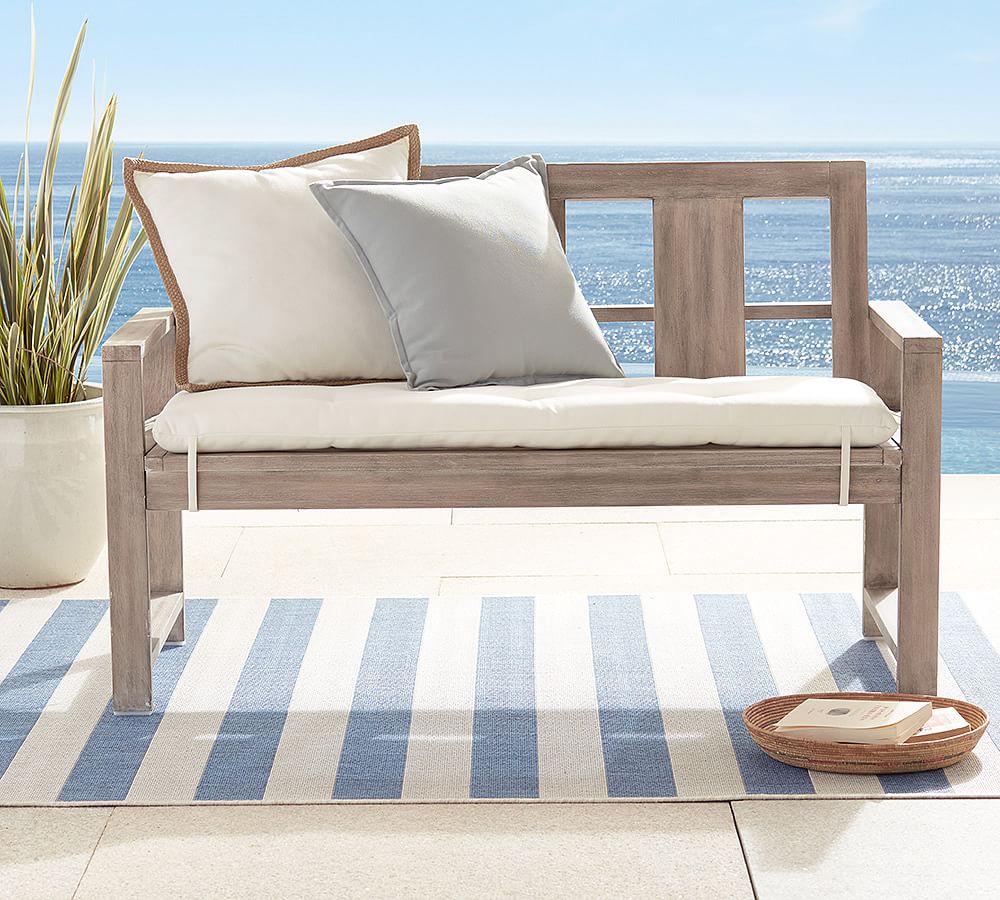 Indio Eucalyptus Outdoor Porch Bench (53&quot;)