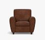 Manhattan Square Arm Leather Recliner