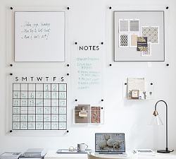 Acrylic &amp; Matte Black Modular Wall Organization Collection