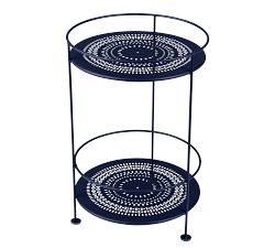 Fermob Metal Round Guinguette Outdoor Side Table (16&quot;)