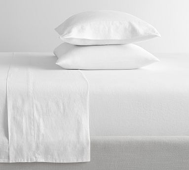 Belgian Flax Linen Hemstitch Sheet Set