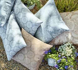 Kravet Medallion Outdoor Lumbar Pillow