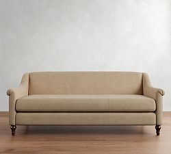 Josie Leather Sofa (58&quot;-82&quot;)