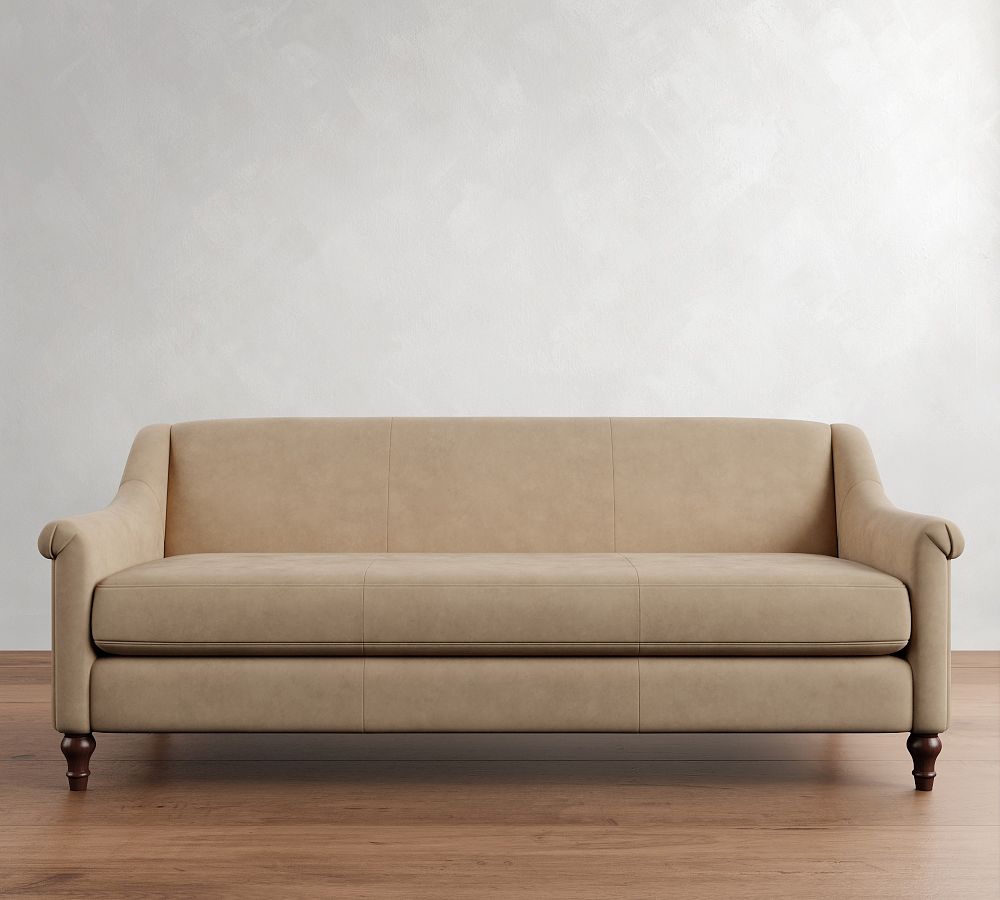Josie Leather Sofa (58&quot;-82&quot;)