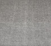 Mineral Gray Striped Cotton Table Runner with Tassels