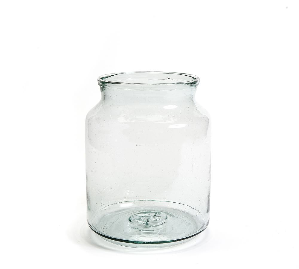 Recycled Glass Mason Jar Vases