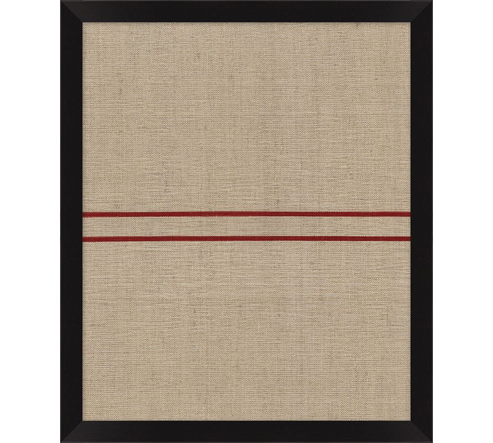 Burlap Stripe Framed Print