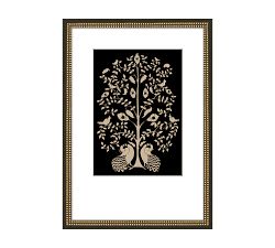 Chinoiserie in Black Framed Print