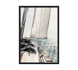 Sunday Sail Framed Wall Art Print