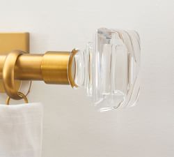 Glass Square Finial - Set of 2
