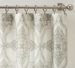 Sonya Medallion Linen Cotton Curtain