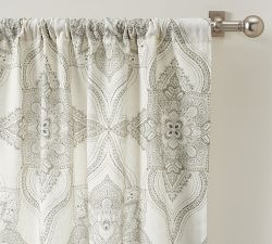 Sonya Medallion Linen Cotton Curtain