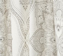 Sonya Medallion Linen Cotton Curtain