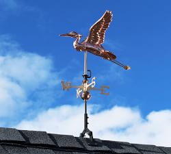 Blue Heron Bird Copper Weathervane