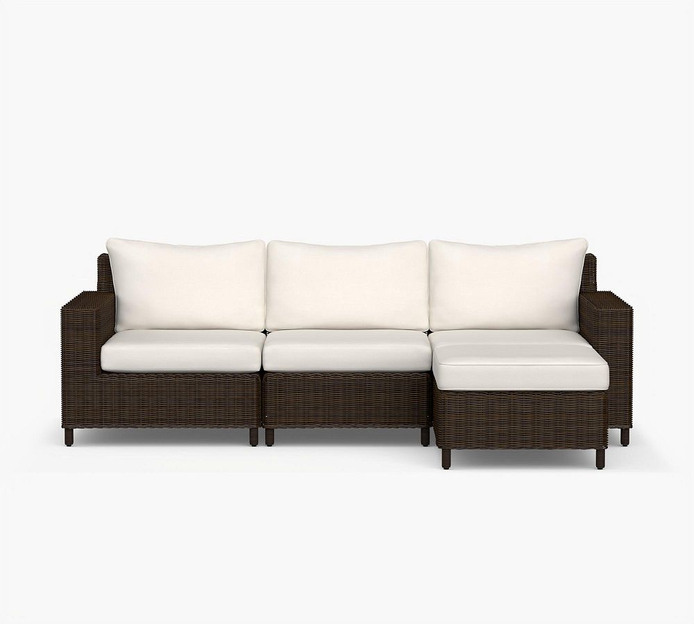 Torrey Square-Arm 4-Piece Outdoor Sectional (99&quot;)