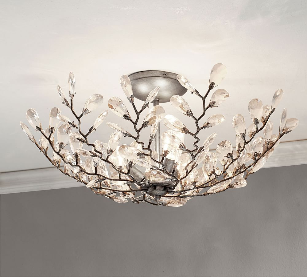 Bella Crystal Flush Mount (23&quot;)