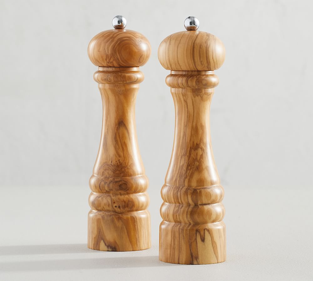 Bisetti Wood Salt &amp; Pepper Mill Set